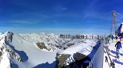 BIG 3 Panorama-Felssteg op de Tiefenbachkogl (3.250 meter).